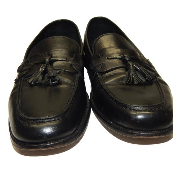 Via Dante Black Traditional Tassel Loafers Men\'s 1